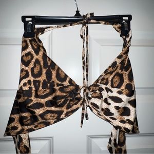 Cheetah print crop top